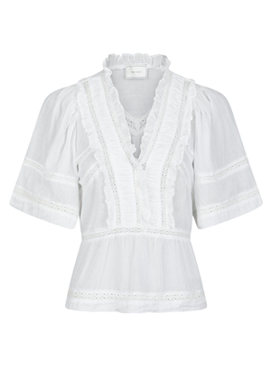 Evienne s voile top Hvid Neo Noir 